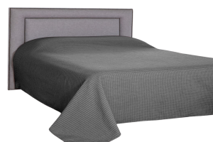 Colcha Cama De Solteiro Padrao Piquet Cobre Leito 1,40x2,20m Preto