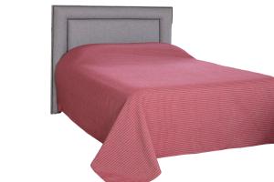 Colcha Cama De Solteiro Padrao Piquet Cobre Leito 1,40X2,20M cor Vermelho
